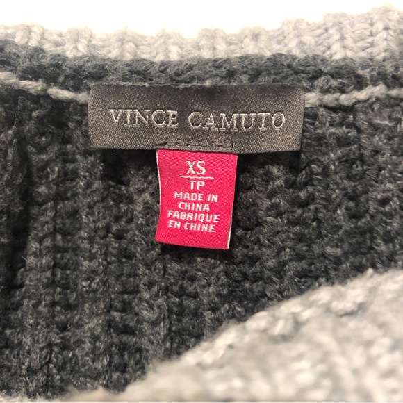 Vince Camuto Pullover Sweater Womens size XS Grey and White - Picture 10 of 10